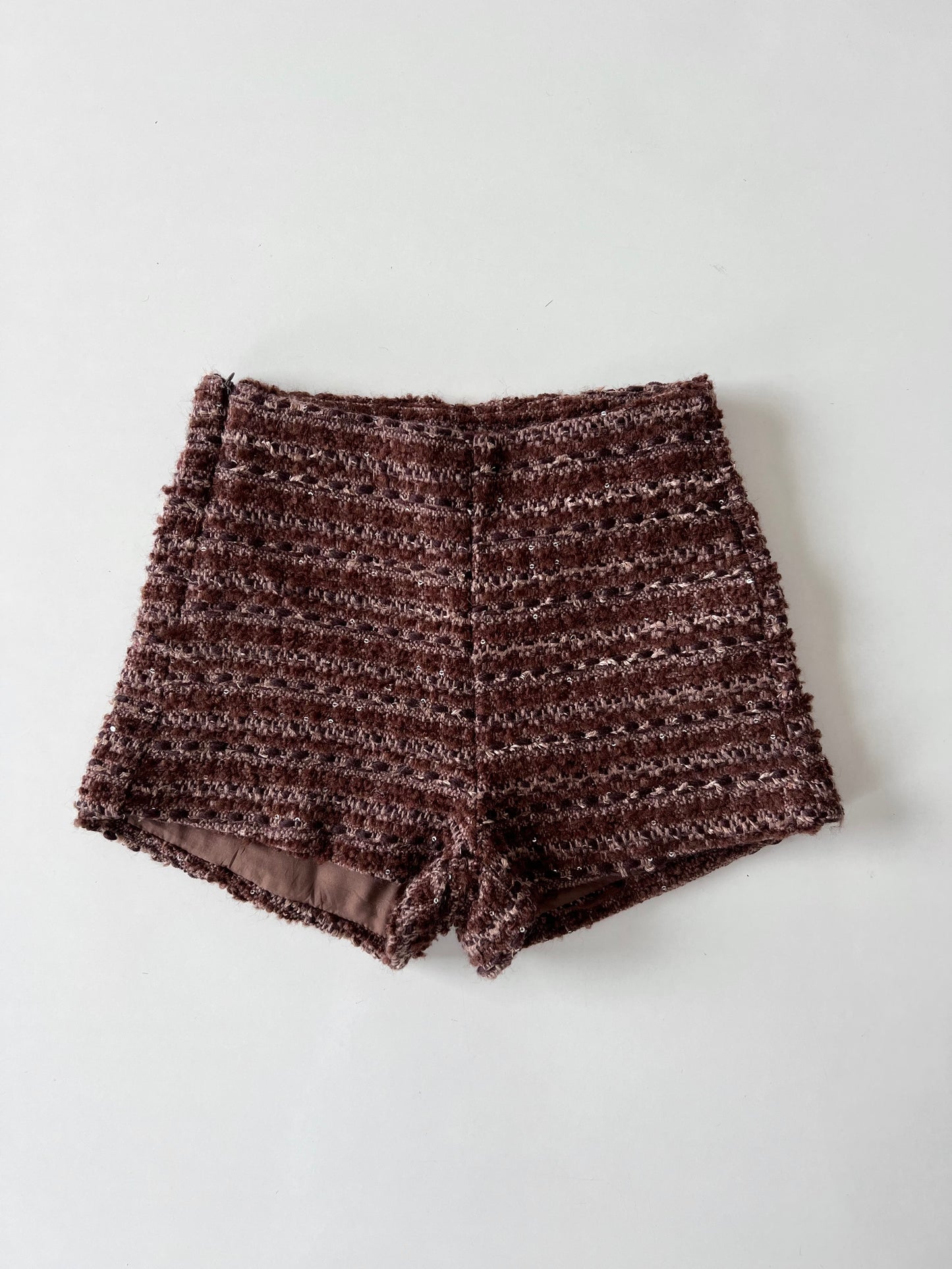 Tweed Y2k Shorts-Waist 26