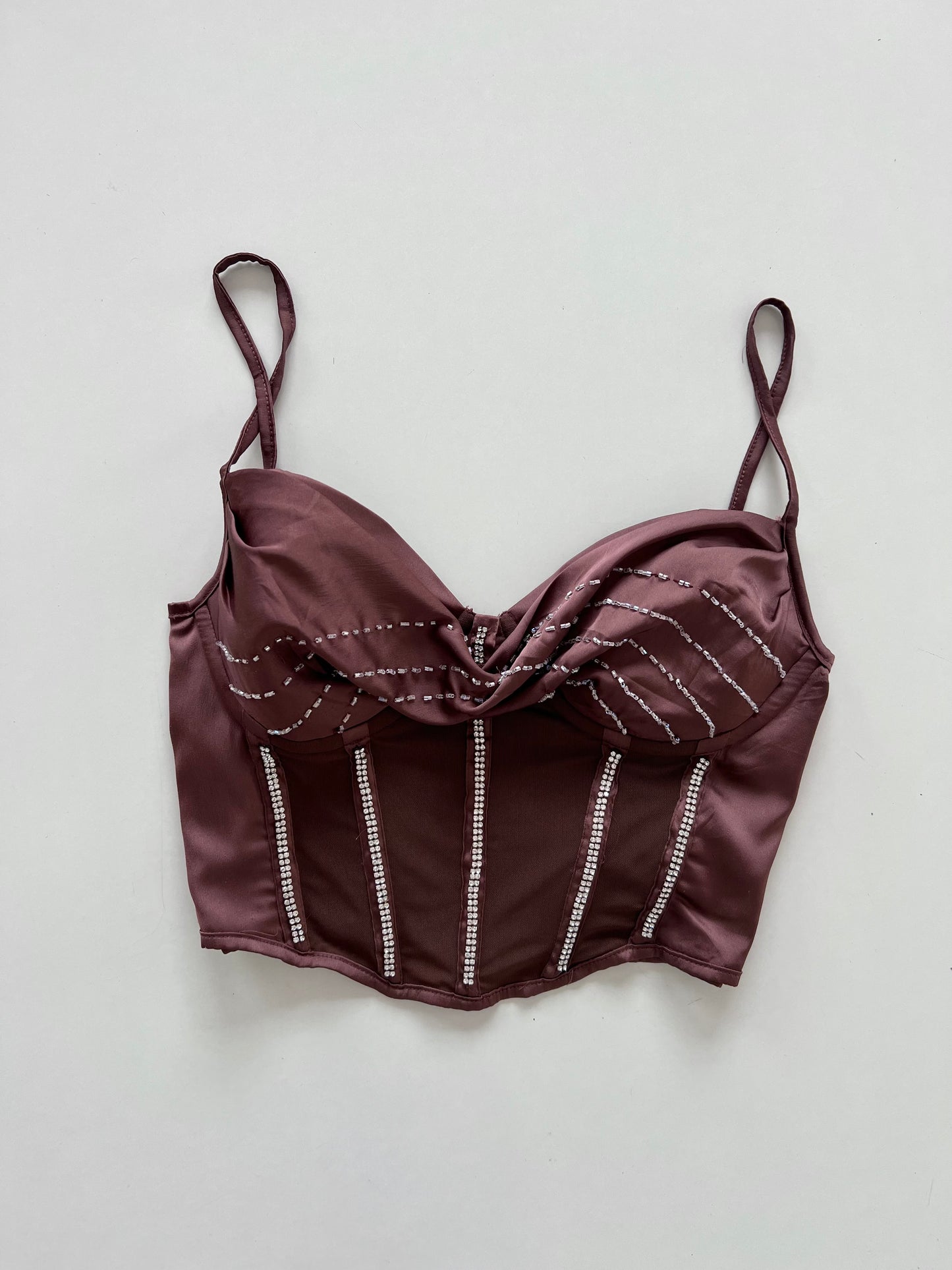 Asos Design Embroidered Corset-Bust 38
