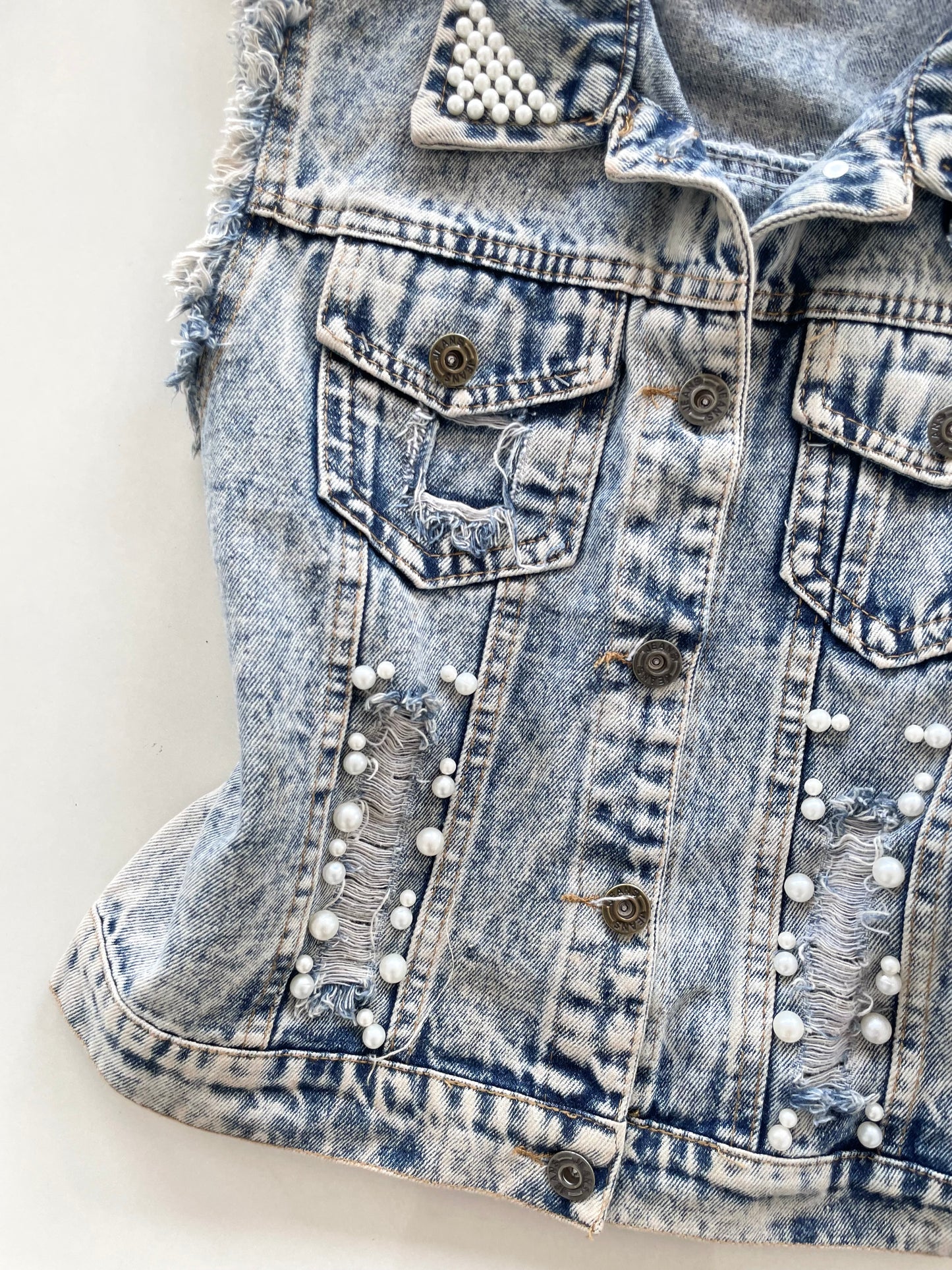 Denim Vest-Chest 34