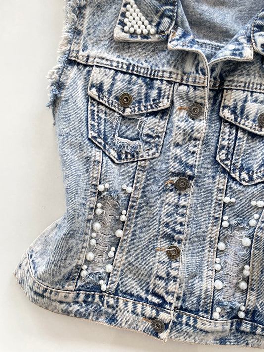 Denim Vest-Chest 34