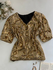 Vintage Heavily Embroidered Top-Bust 44