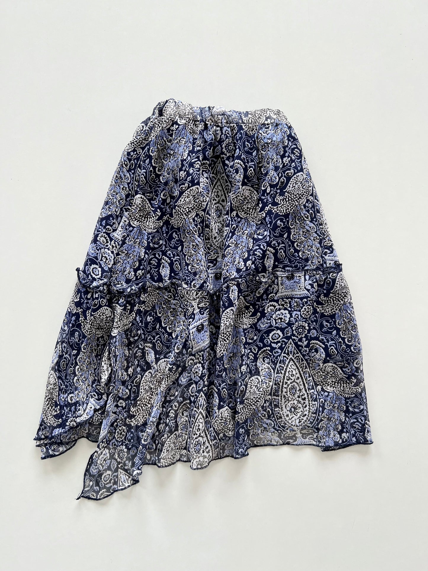 Asymmetric Vintage Skirt-Waist 30 to 36