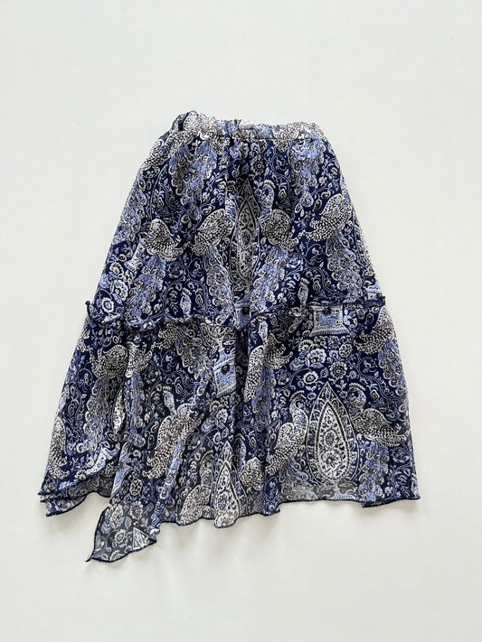 Asymmetric Vintage Skirt-Waist 30 to 36