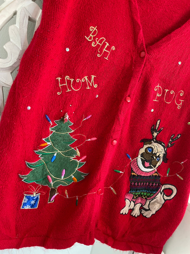 Christmas Sweater Vest-Bust 48