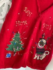 Christmas Sweater Vest-Bust 48