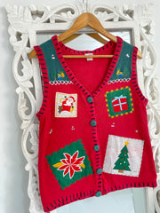 Christmas Sweater Vest-Bust 36