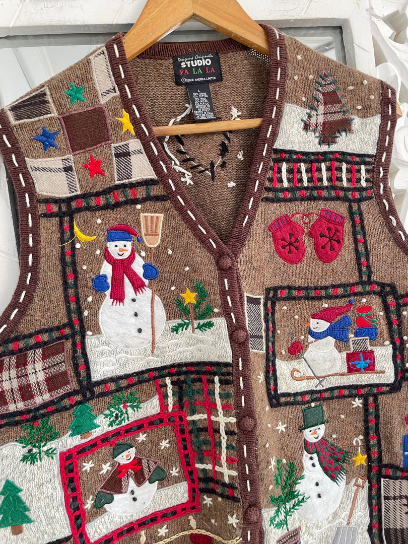 Christmas Sweater Vest-Bust 44