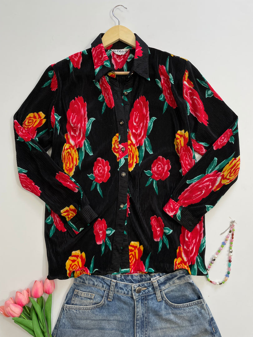 Outdated Shirt Vintage Pleated Shirt-Bust 46 – Outdated