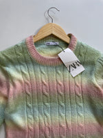 Load image into Gallery viewer, ZARA CABLE KNIT COLOUR HUE SUPER SOFT SWEATER
