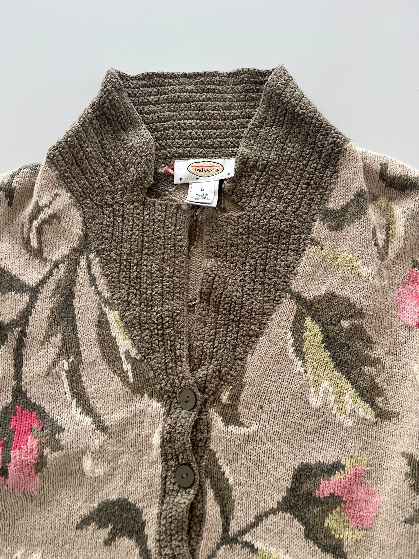 Talbots Embroidered Sweater-Bust 44