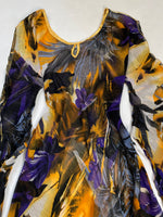 Load image into Gallery viewer, Dramatic Sleeve Sheer Dress-Bust 40
