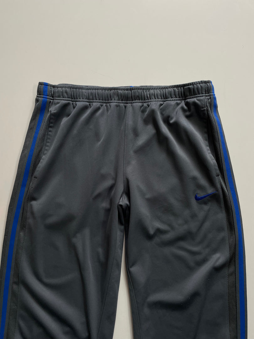 NIKE GREY & BLUE SWEATPANTS - WAIST 34 TO 38