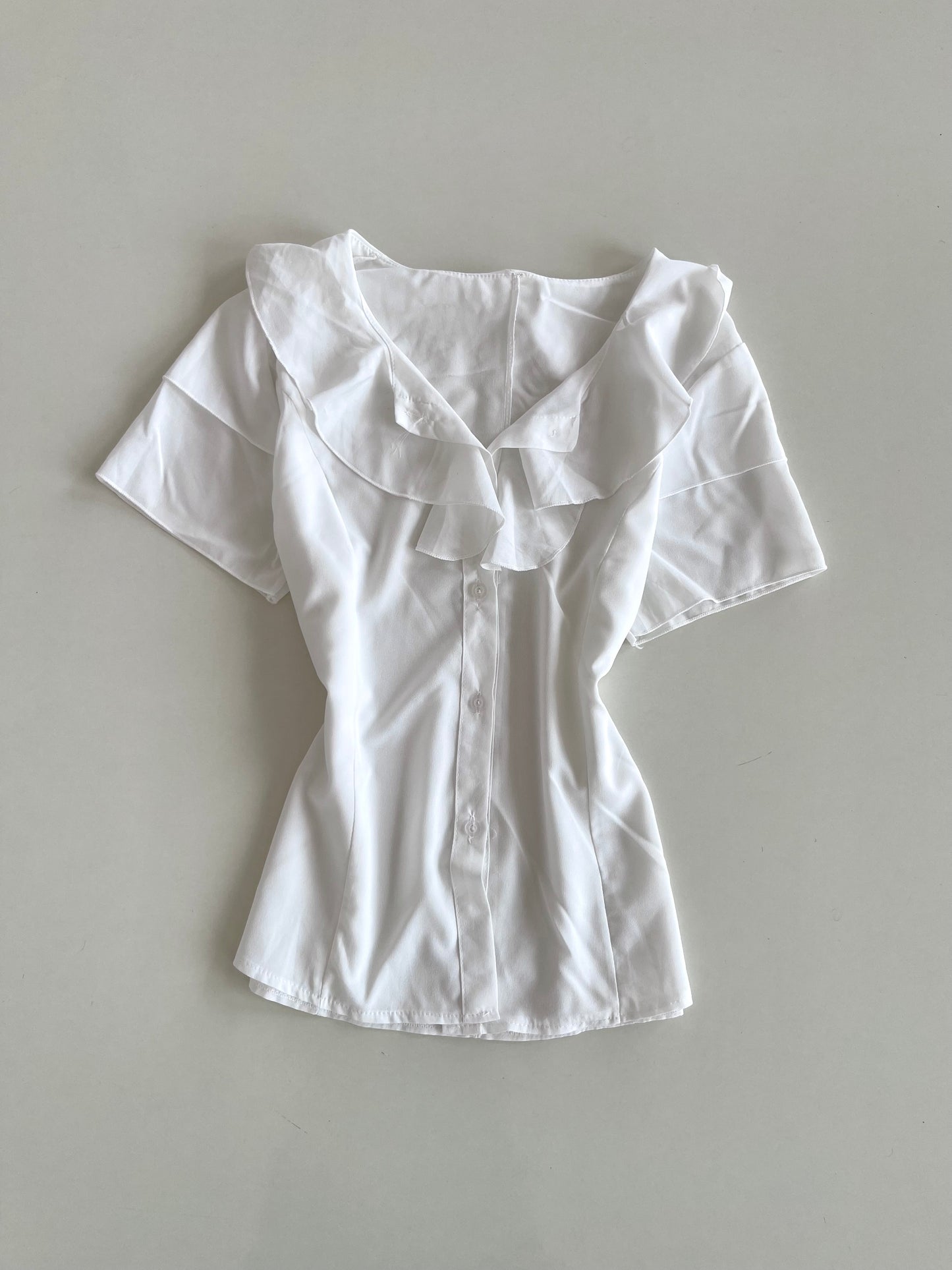 Ruffle Sheer Top-Bust 38