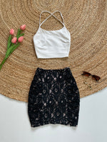 Load image into Gallery viewer, TWENTY ONE LACE SKIRT - WAIST 24
