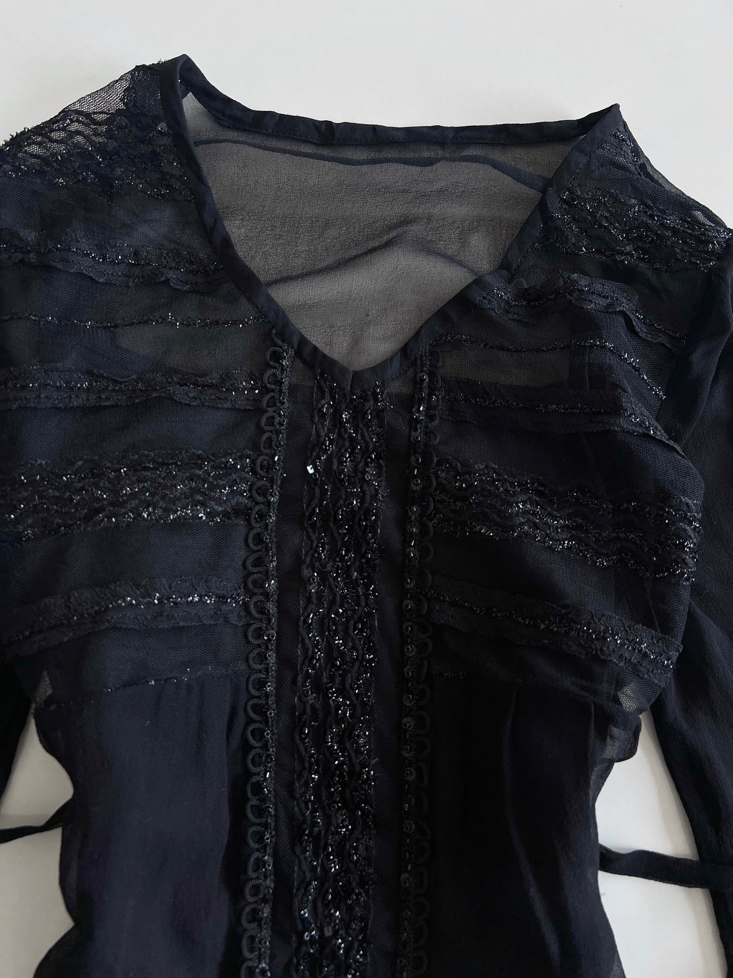 Lace & Sequin Vintage Top-Bust 34