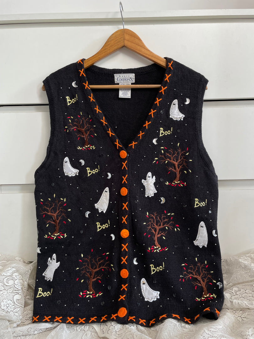 Vintage Christmas Sweater Vest-Bust 46