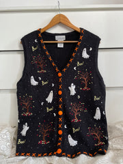Vintage Christmas Sweater Vest-Bust 46
