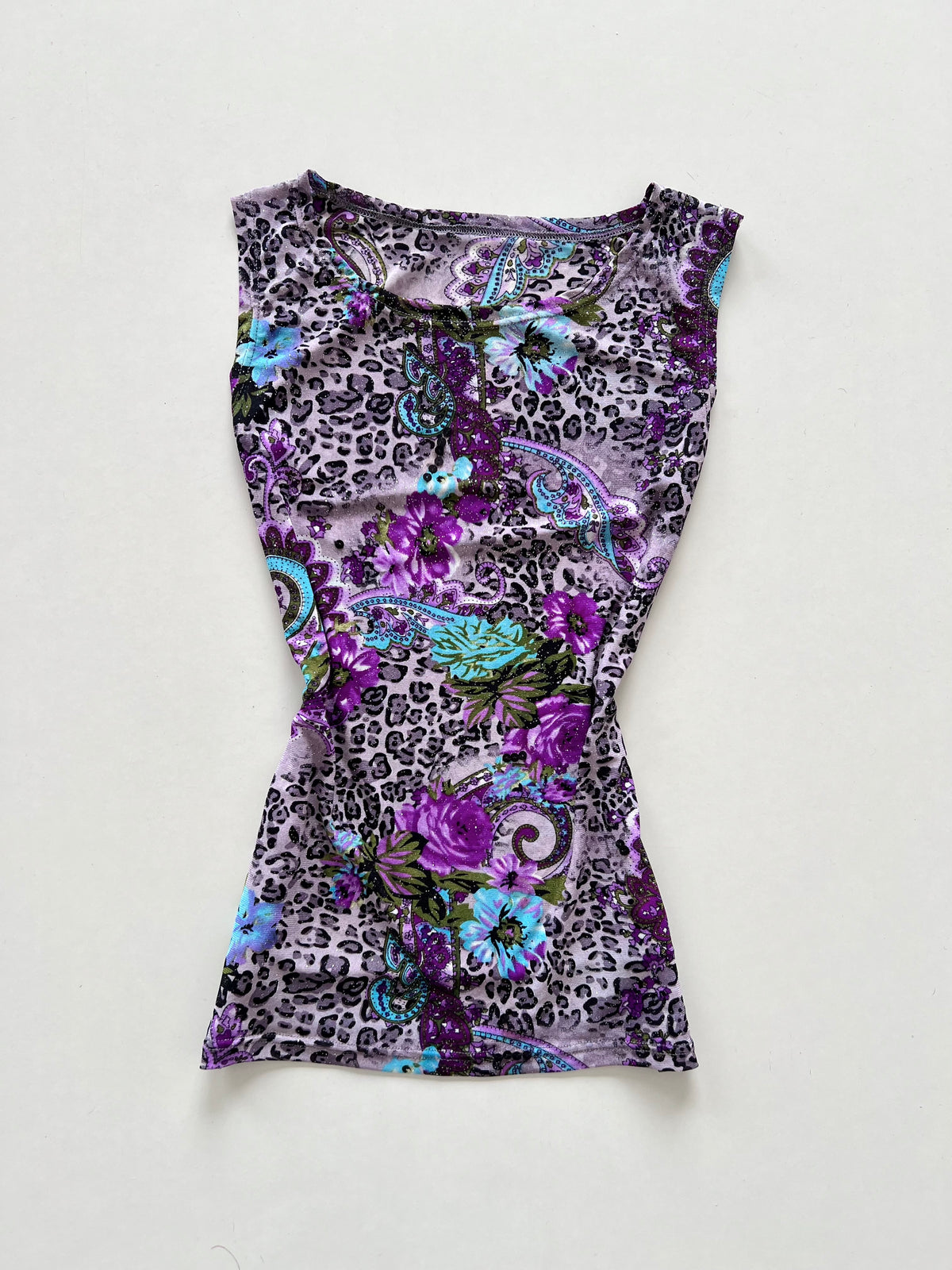 Paisley Sheer Shimmer Top-Bust 34 to 36