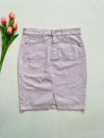 Load image into Gallery viewer, JONES LIGHT LILAC SKIRT - WAIST 28
