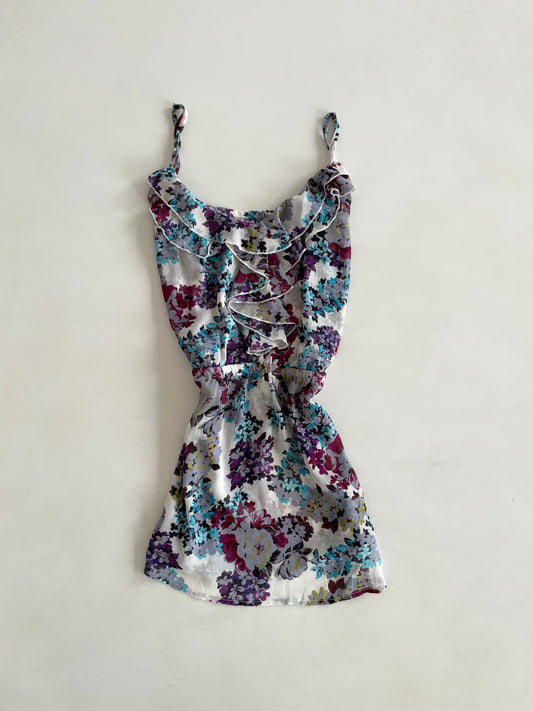 Dynamite Ruffle Sheer Top-Bust 34