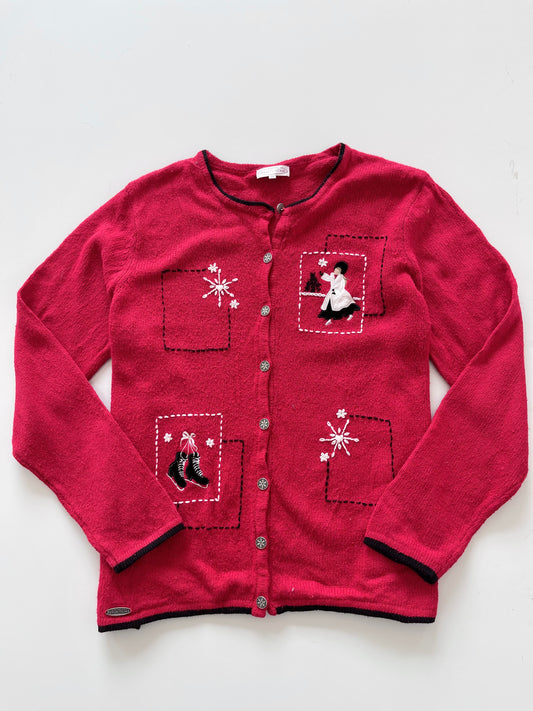 Reflections Christmas Embroidered Sweater-Bust 48