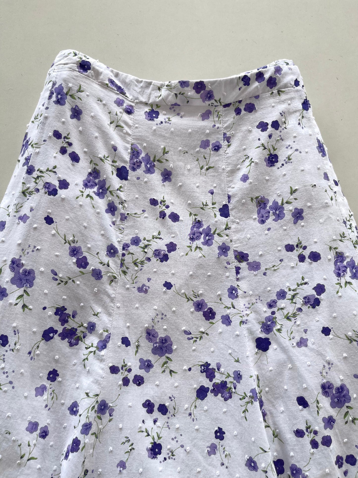 Dressbarn Cotton Skirt-Waist 32