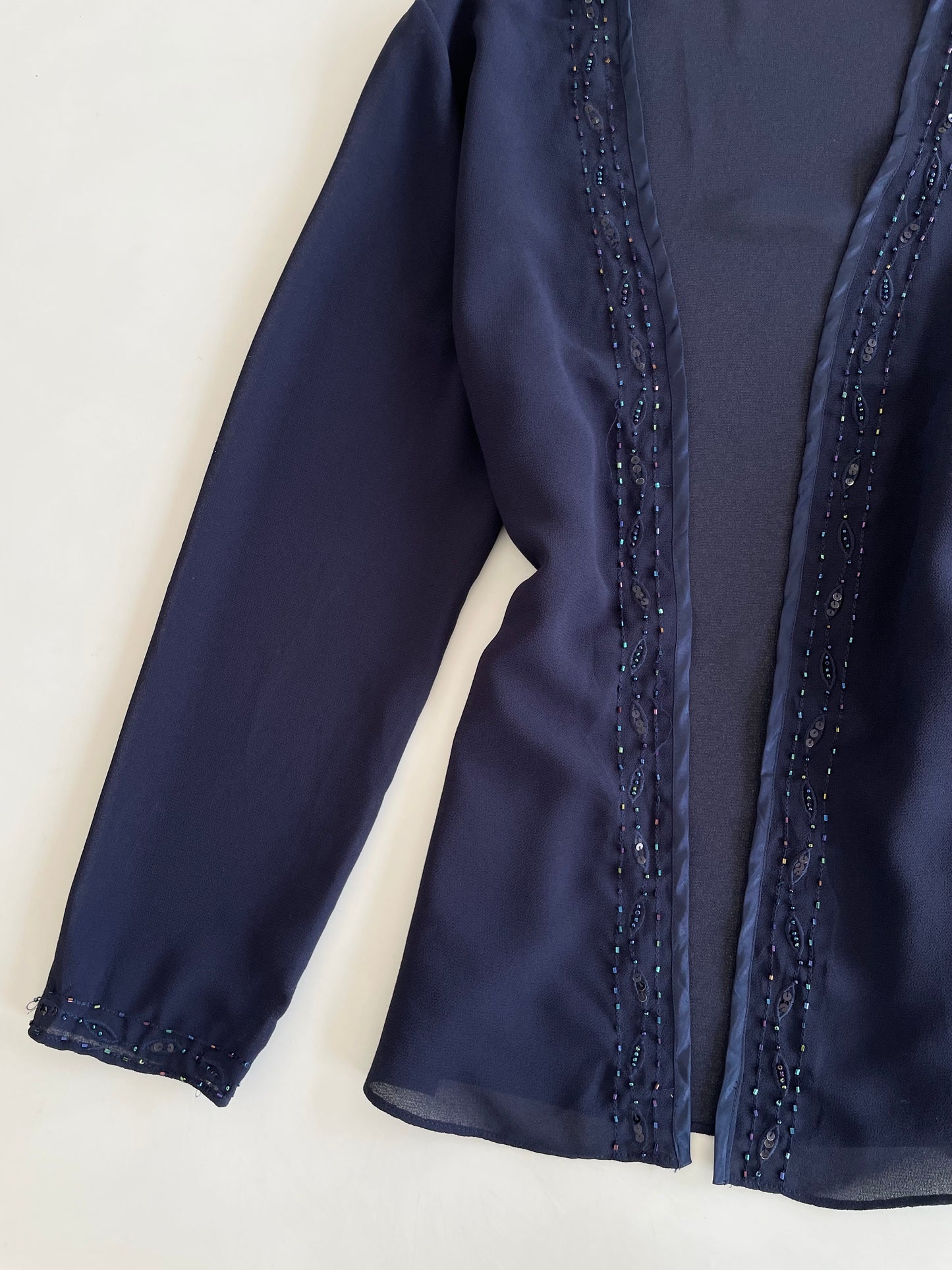 Tradition Sheer Embroidered Shrug-Bust 42