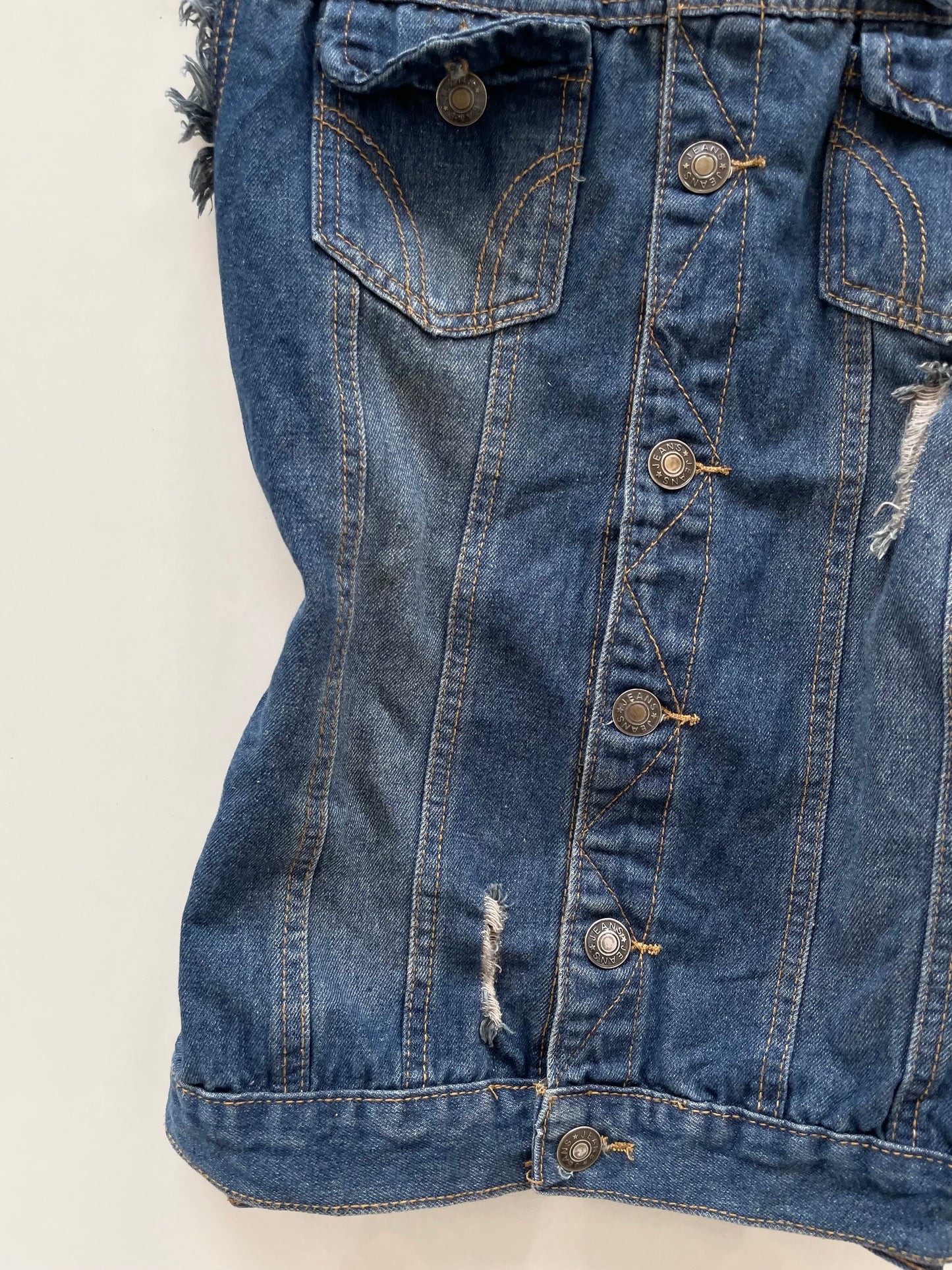 Denim Vest-Chest 40