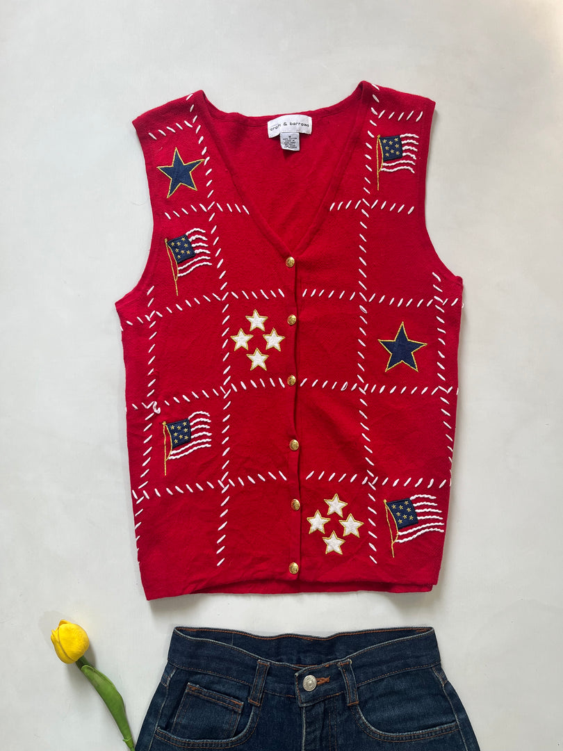 Christmas Sweater Vest-Bust 34