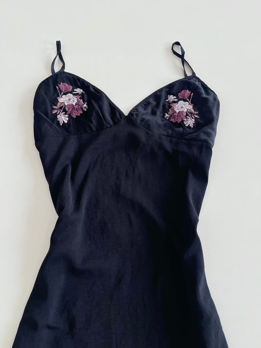 Bodi Embroidered Slip Dress-Bust 38