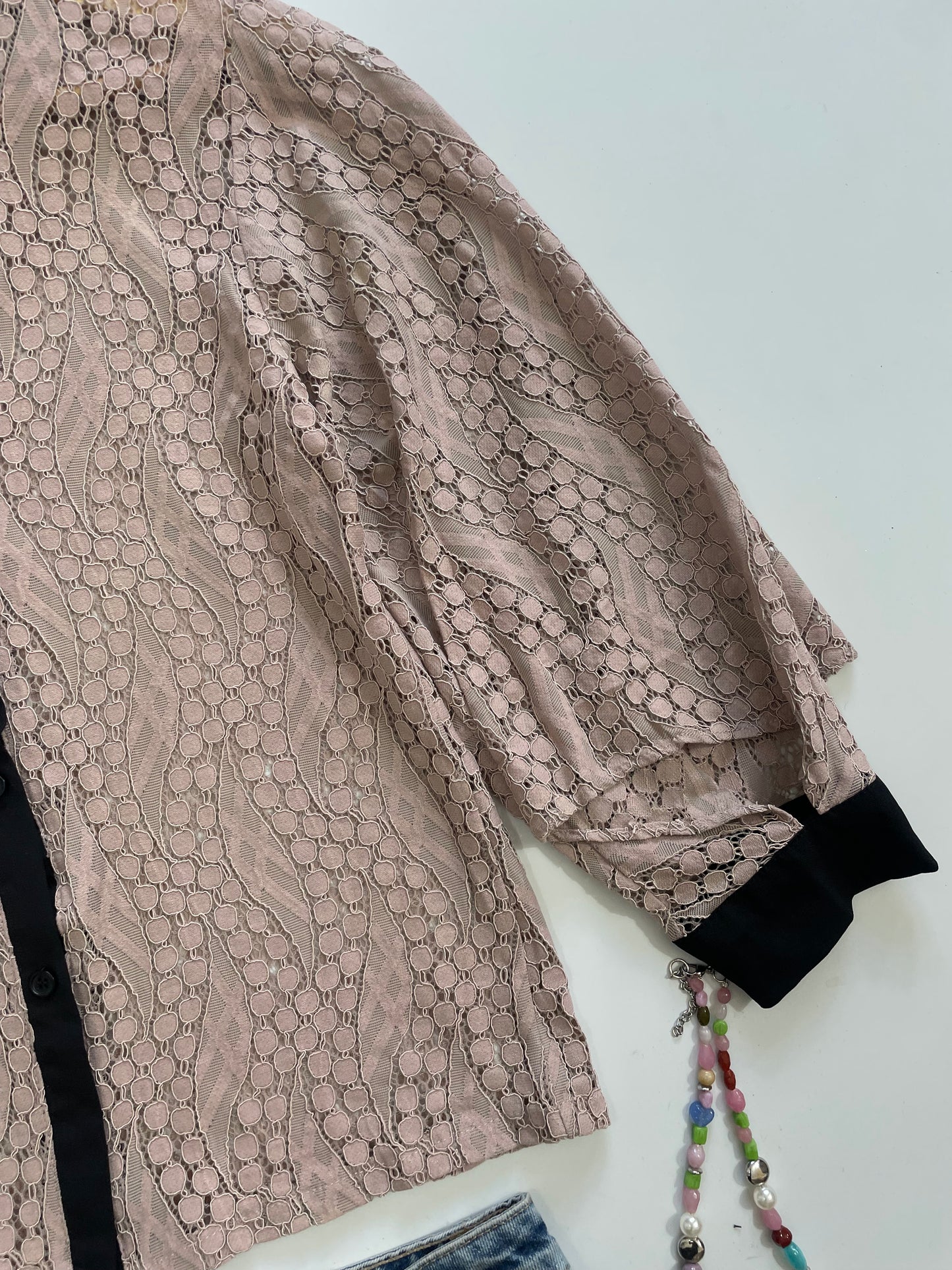 Jinleiaidi Semi Sheer Shirt-Bust 34
