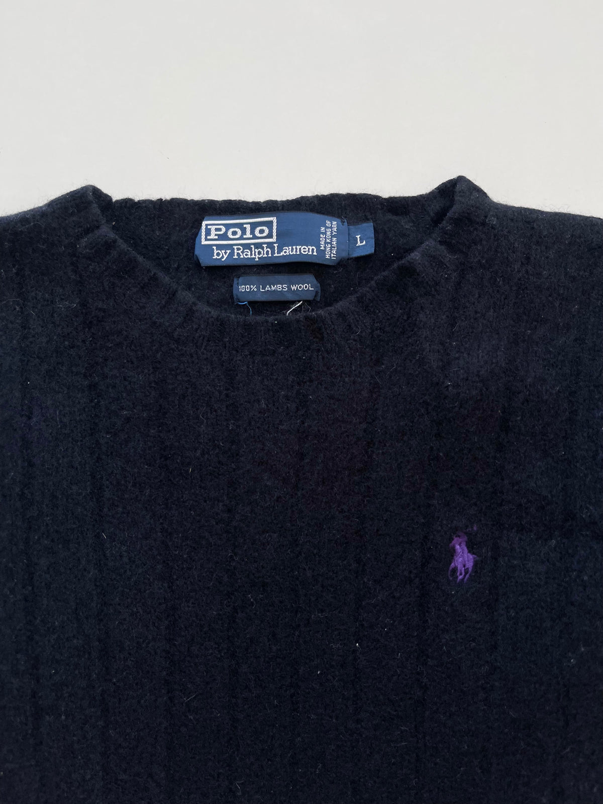 Ralph Lauren 100% Lambs Wool Vintage Sweater-Bust 48