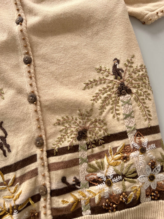 Alfred Dunner Hand Embroidered Vest Sweater-Bust 42