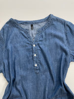 Load image into Gallery viewer, Blue Denim Dress-Bust 44
