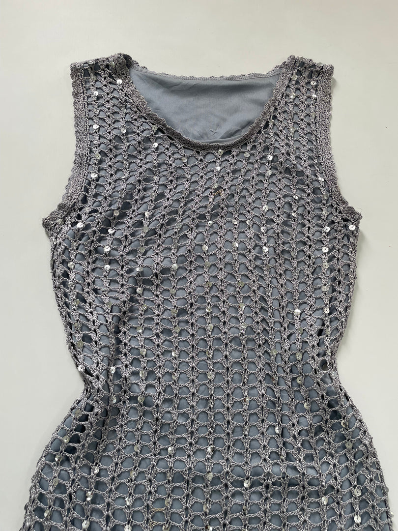 Crochet Sequin Dress-Bust 32 to 34