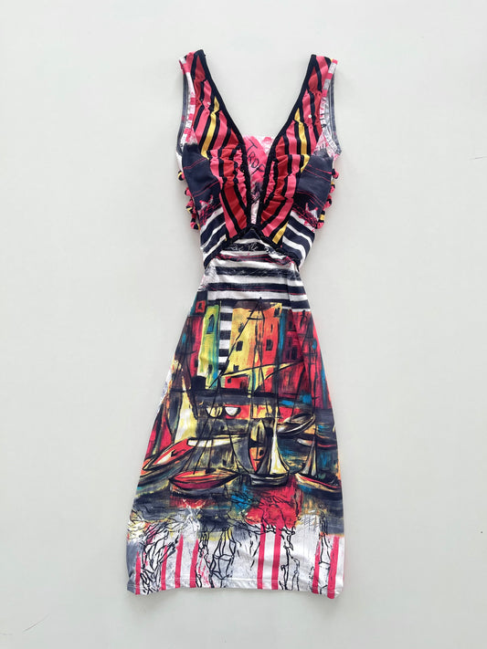 Vintage Artwork Dress-Bust 34 to 36