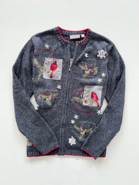 Croft & Barrow Vintage Embroidered Zipper-Bust 42