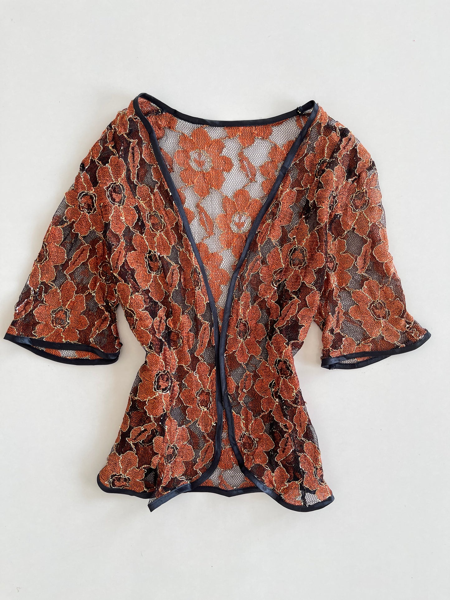 Lace Sheer Shrug-Bust 34