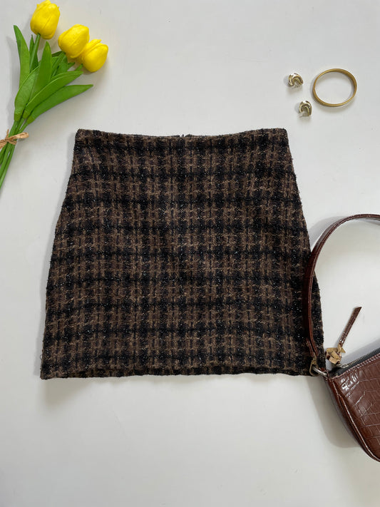 ValleyGirl Tweed Skirt-Waist 24