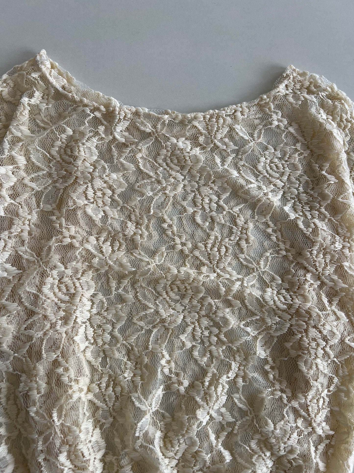 Lace Sheer Top-Bust 36 to 38