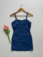 Load image into Gallery viewer, RENOMA DEEP BLUE DENIM DRESS - BUST 30
