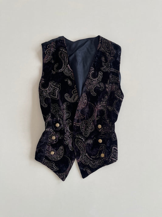 Vintage Embroidered Waistcoat-Bust 44