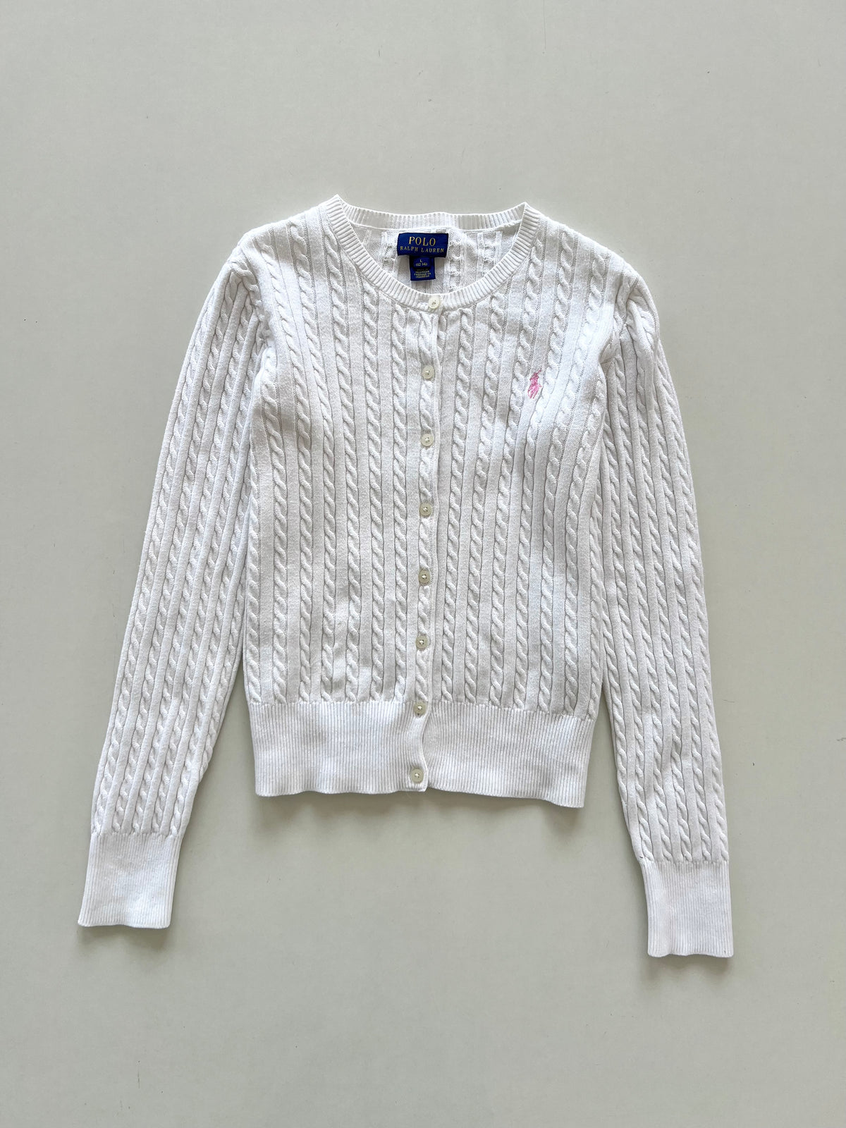 Ralph Lauren 100% Cotton Vintage Cardigan-Bust 36