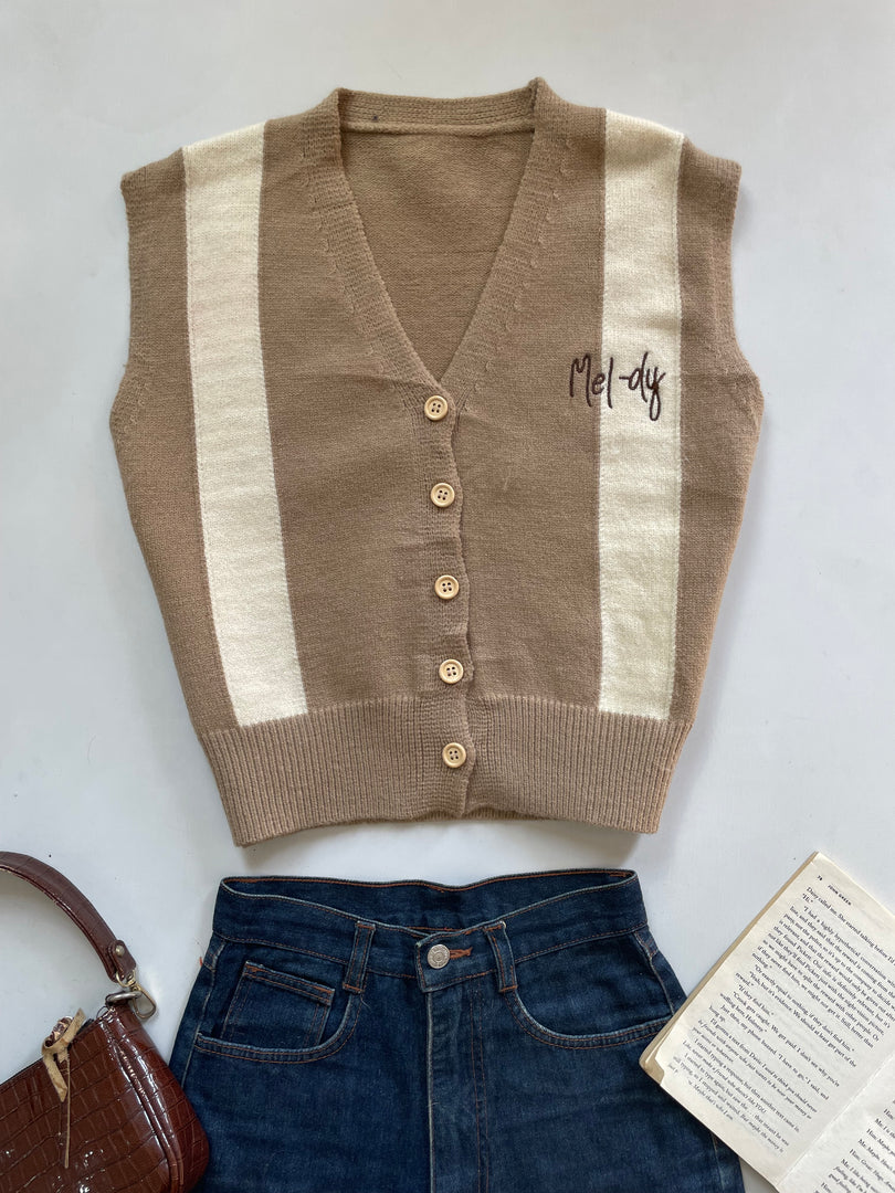 Chunky Sweater Vest-Bust 38