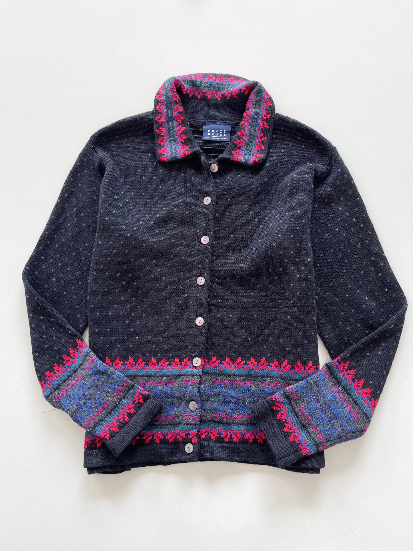 Crazy Horse Embroidered Sweater-Bust 44