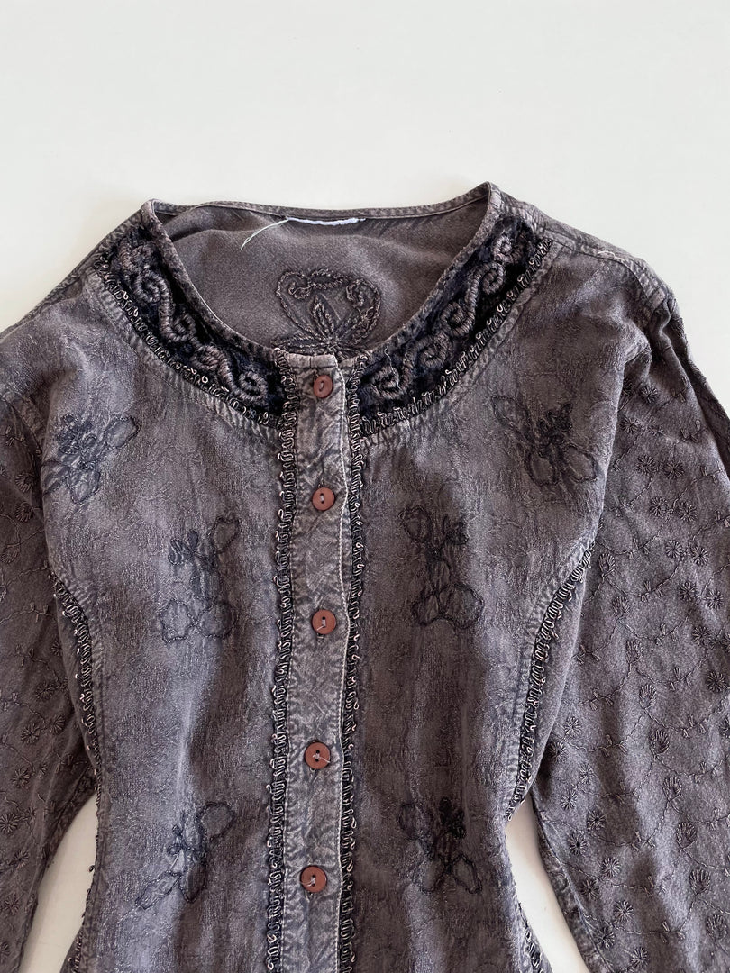 Cotton Embroidered Shirt -Bust 42