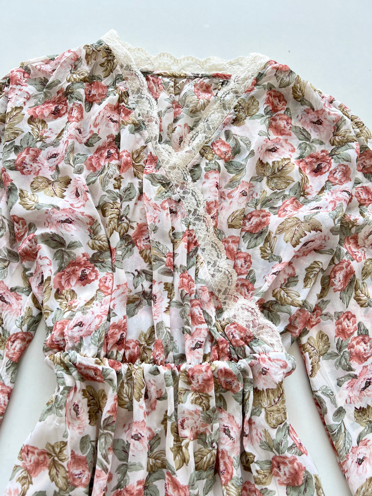 Floral Vintage Lace Dress-Bust 42