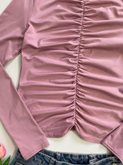 Ruched Pink Top-Bust 30 to 32