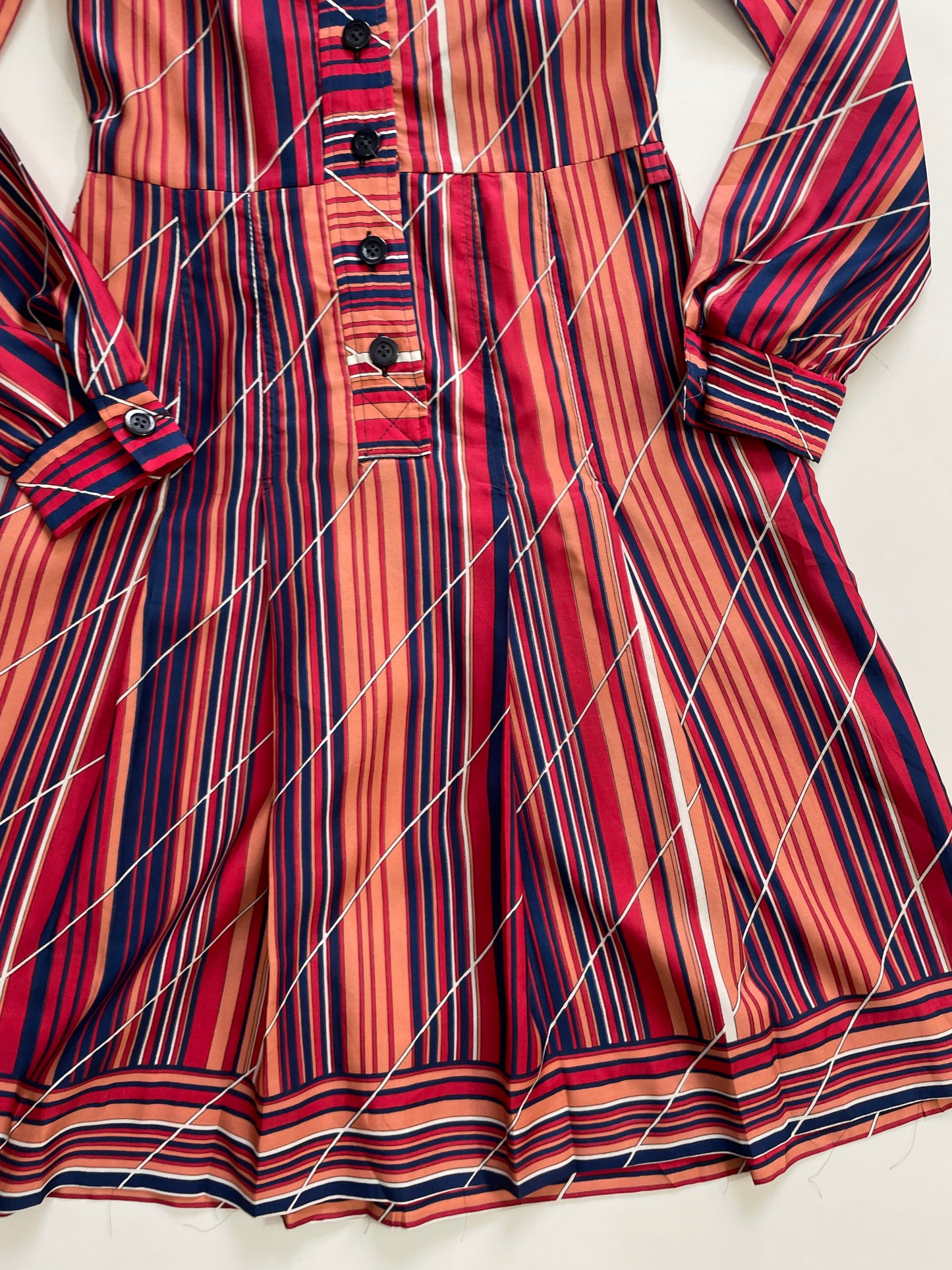 Striped Buttondown Dress-Bust 32