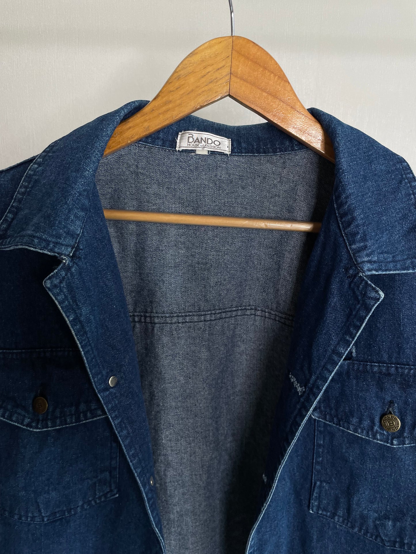 BANDO DEEP BLUE DENIM JACKET - BUST 44